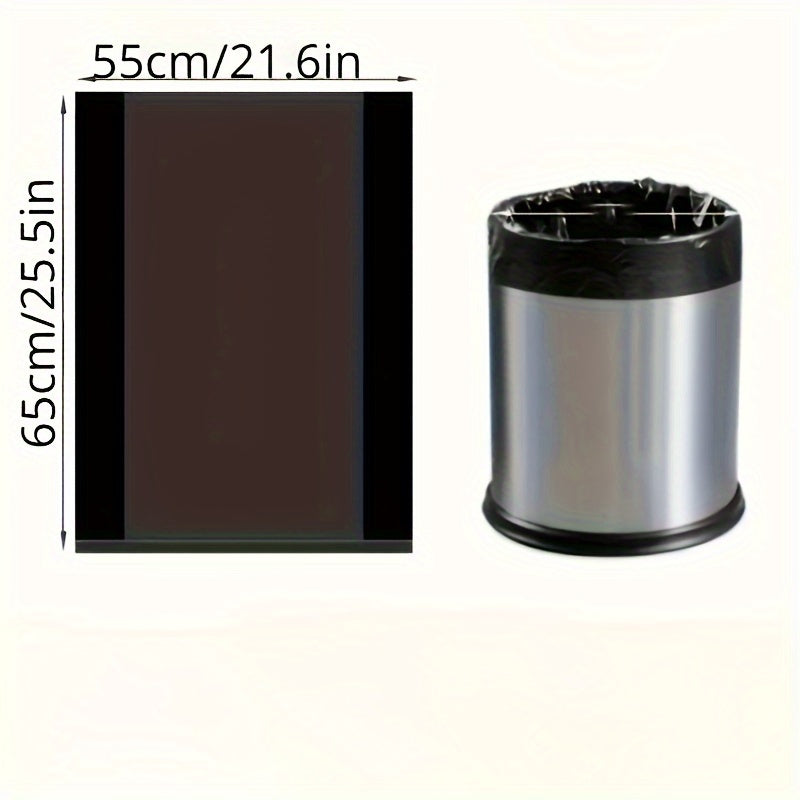 20 Heavy-Duty Black Trash Bags Puncture and Tear-Resistant for Yard and Home Use