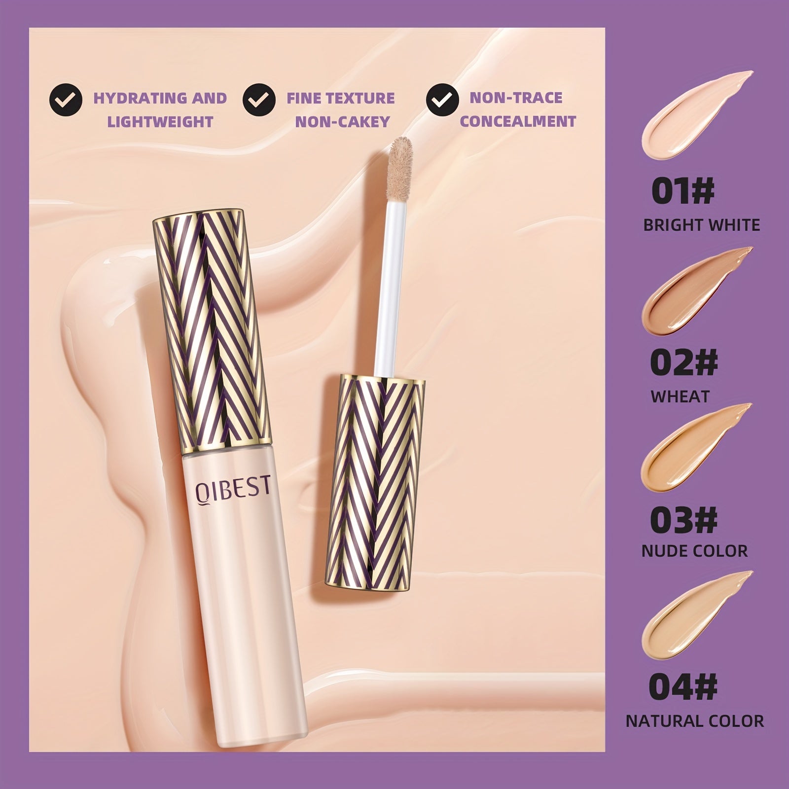 Liquid Concealer Waterproof Sweat-Proof Long-Lasting Full Coverage Stick
