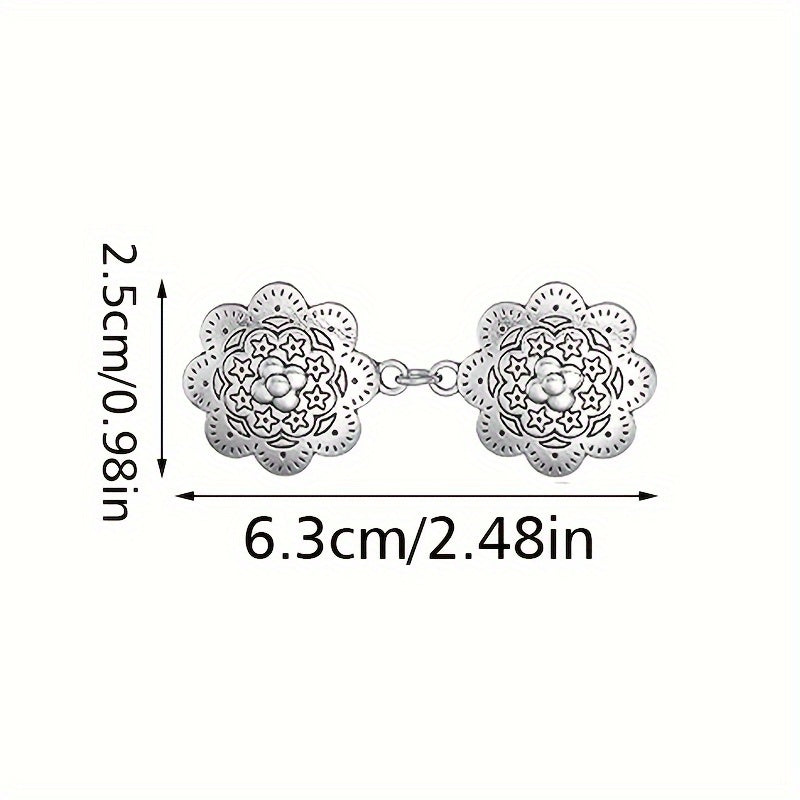 Ayollar uchun kardigan kliplar to'plami, ikki dona, noaniq shakldagi, vintage ilhomlangan sviter shalv pinlari, broshlar