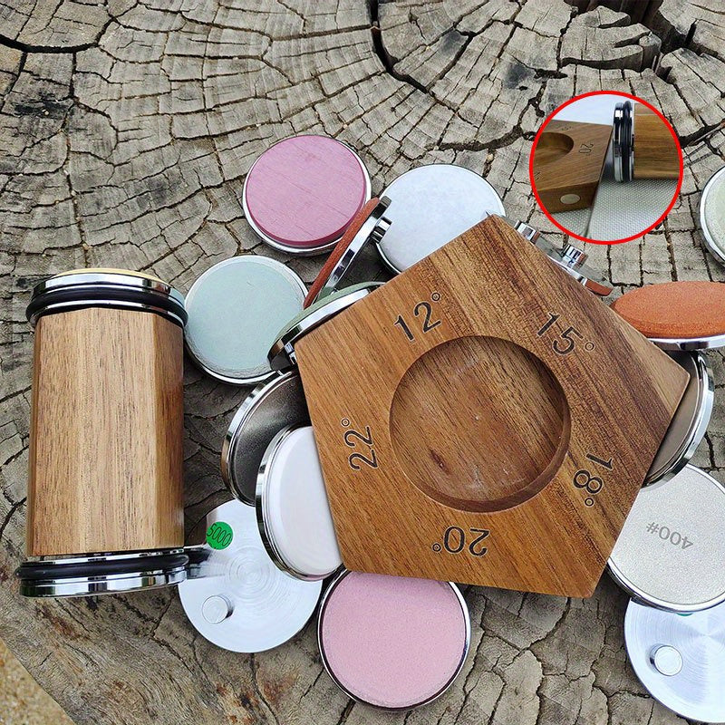 Oshxona pichog'ini silliqlash uchun to'plam, olmos va keramika toshlari bilan po'lat pichoq uchun