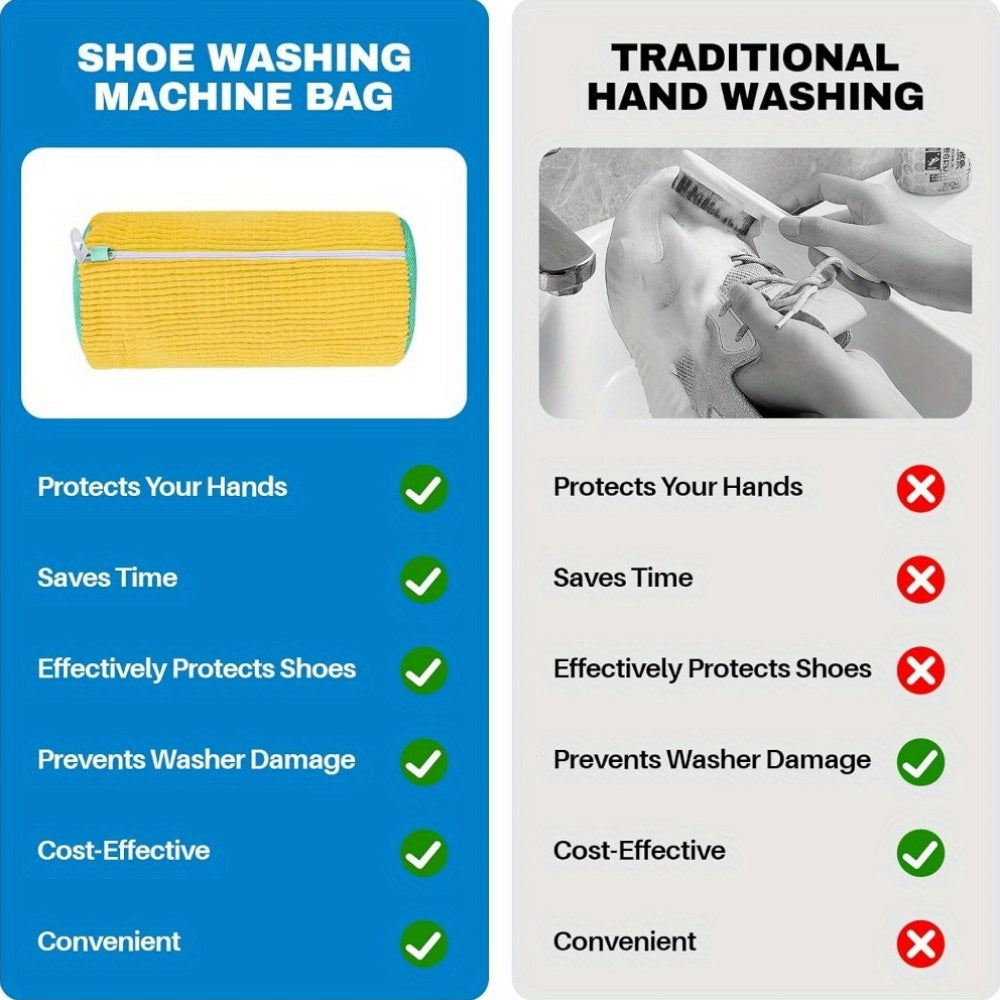 Reusable Plastic Shoes Laundry Bag for Sneakers and Stain Removal