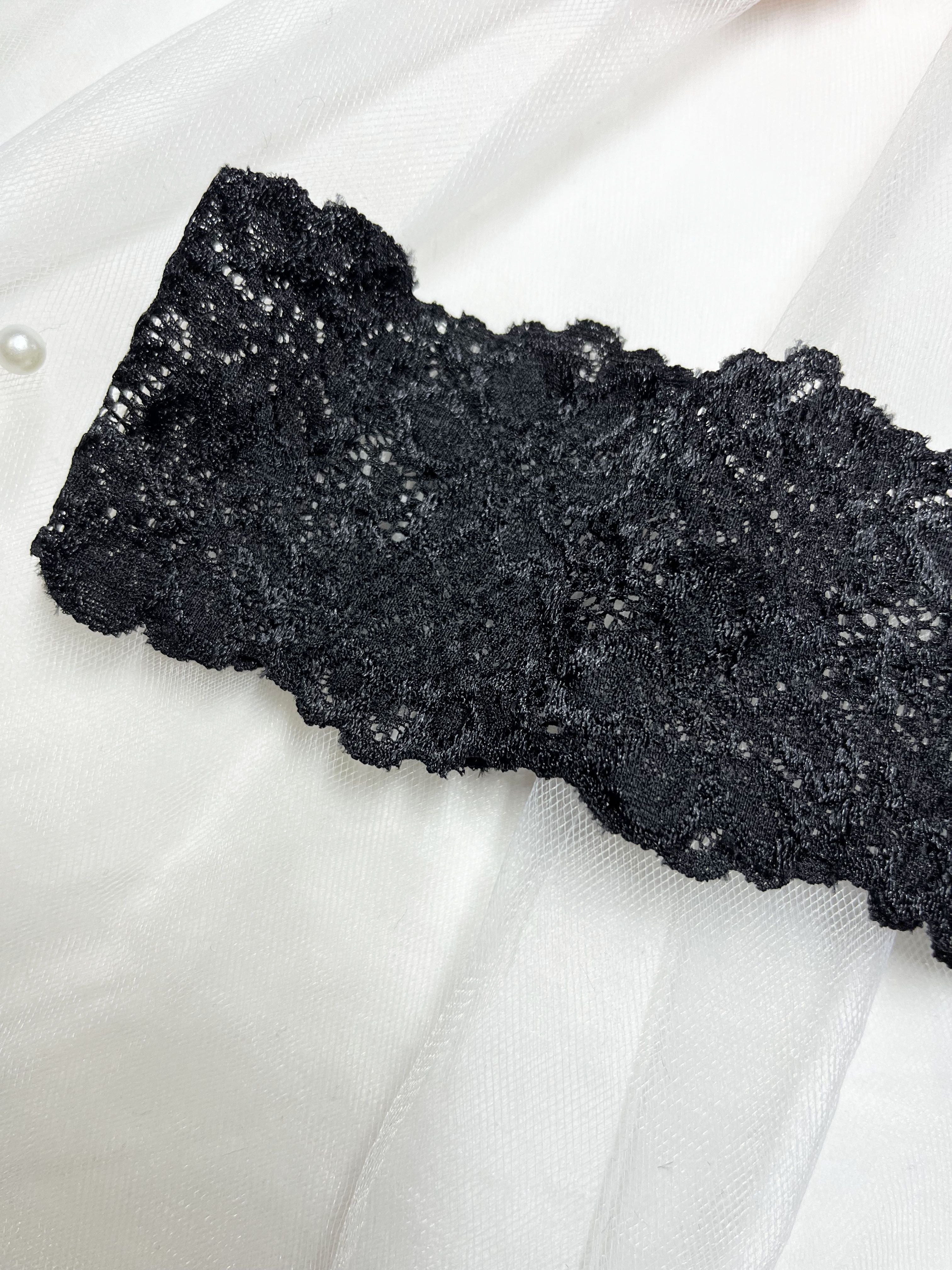 Black and Pink Lace Massage Thong Set with Beads 2-Pack