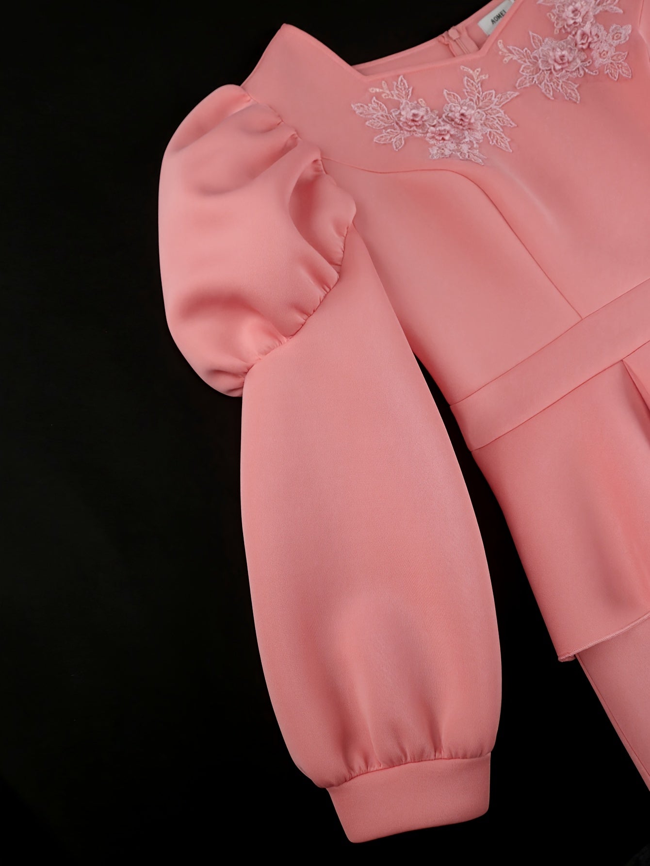 Plus Size Women's Elegant Bodycon Evening Gown Long Sleeve Square Neck Formal Dress