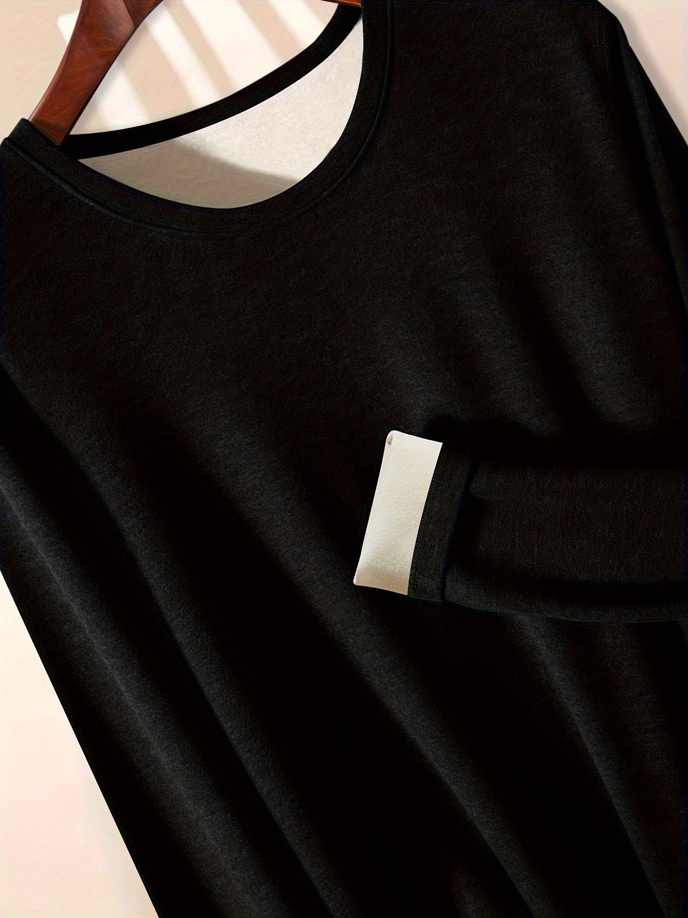 Мужской термальный комплект нижнего белья: длинный рукав, футболка с круглым вырезом и штаны, зимняя теплая одежда