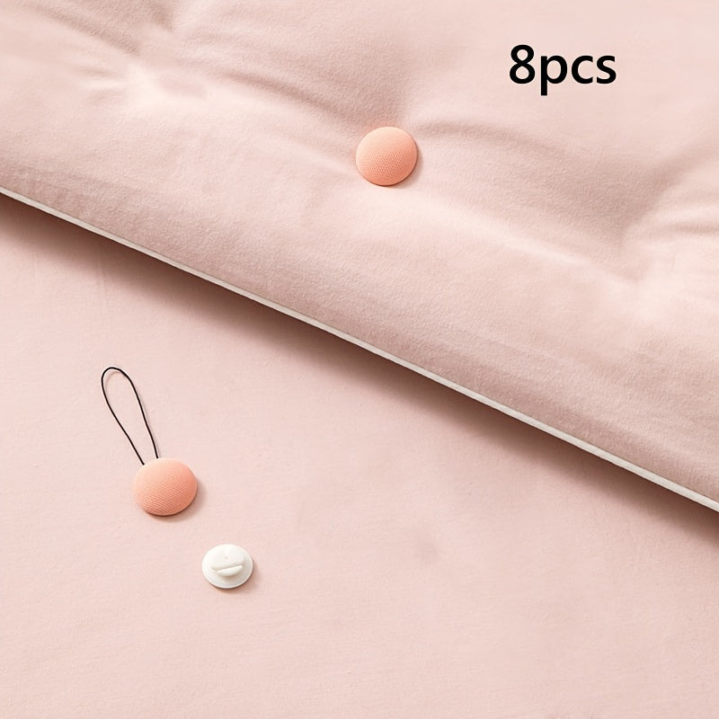 Set of 8 Blue Comforter Clips Duvet Fasteners Bed Bedding Holders