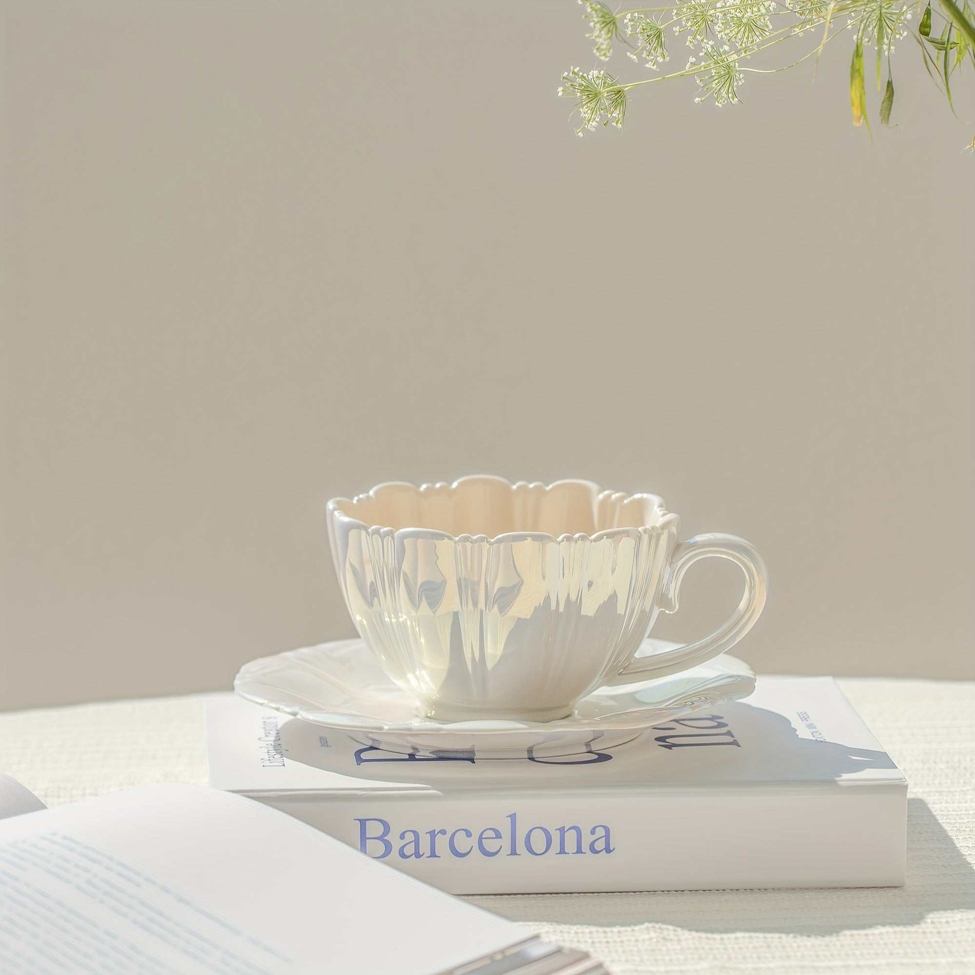 Флоральный керамический набор чайных чашек для чаепития дома или в офисе, идеально подходит для девушек и пар.