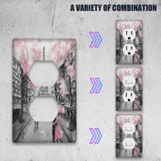 Элегантная крышка для выключателя света в форме Эйфелевой башни, не требует электричества или батареек, легко чистится, универсальный дизайн, идеально подходящий для любого оформления комнаты.