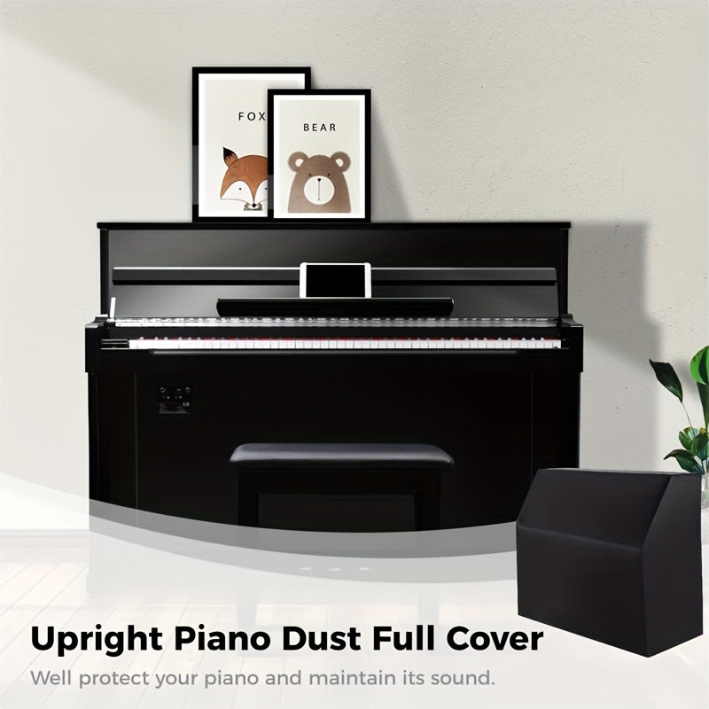 Waterproof Dustproof Piano Cover Black Oxford Fabric Sunlight Moisture Protection