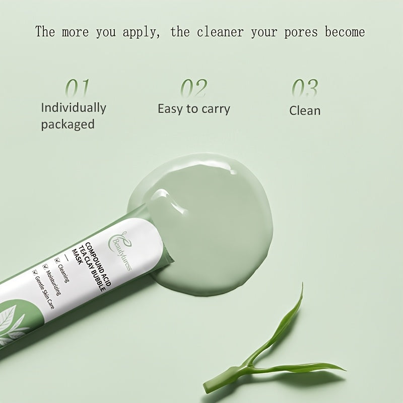 12-Piece Hydrating Tea Tree Bubble Mask Set for All Skin Types