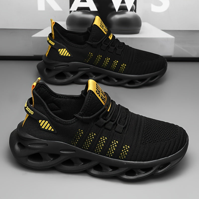 Erkaklar uchun zamonaviy yangi tasodifiy krossovkalar, barcha mavsumlar uchun mukammal, nafas oladigan, sirpanmaydigan dizayn.