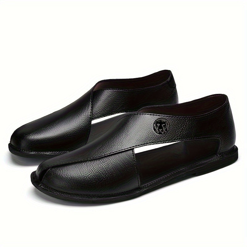 Men's Slip-On Sandals with Ventilation Holes for Casual and Beach Wear