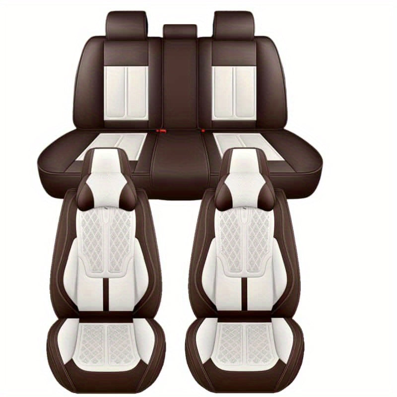 All-Season PU Leather Car Seat Cover Full Wrap Protector