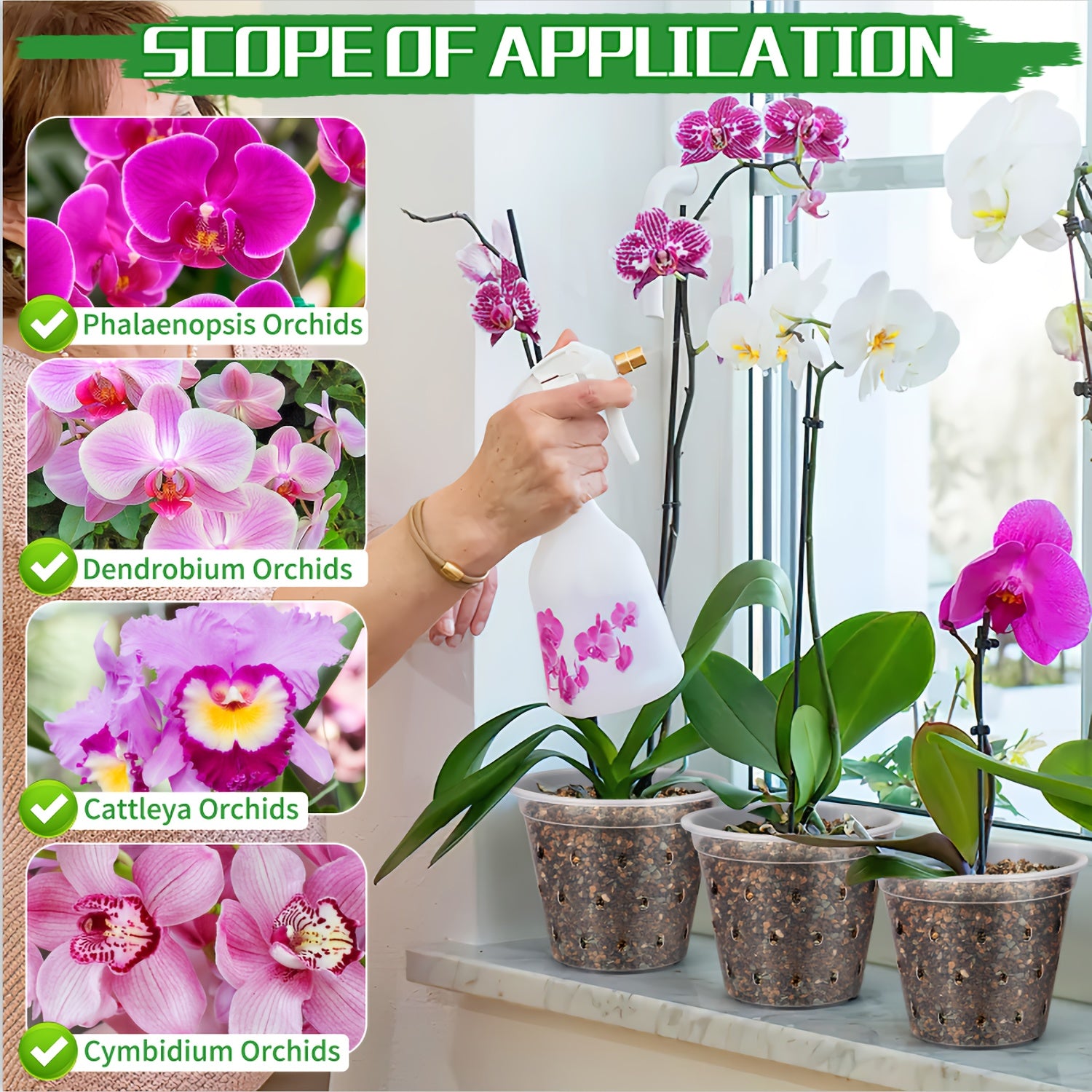 Set of 8 Transparent Plastic Seedling Pots with Drainage Holes in Various Sizes for Indoor and Outdoor Gardening