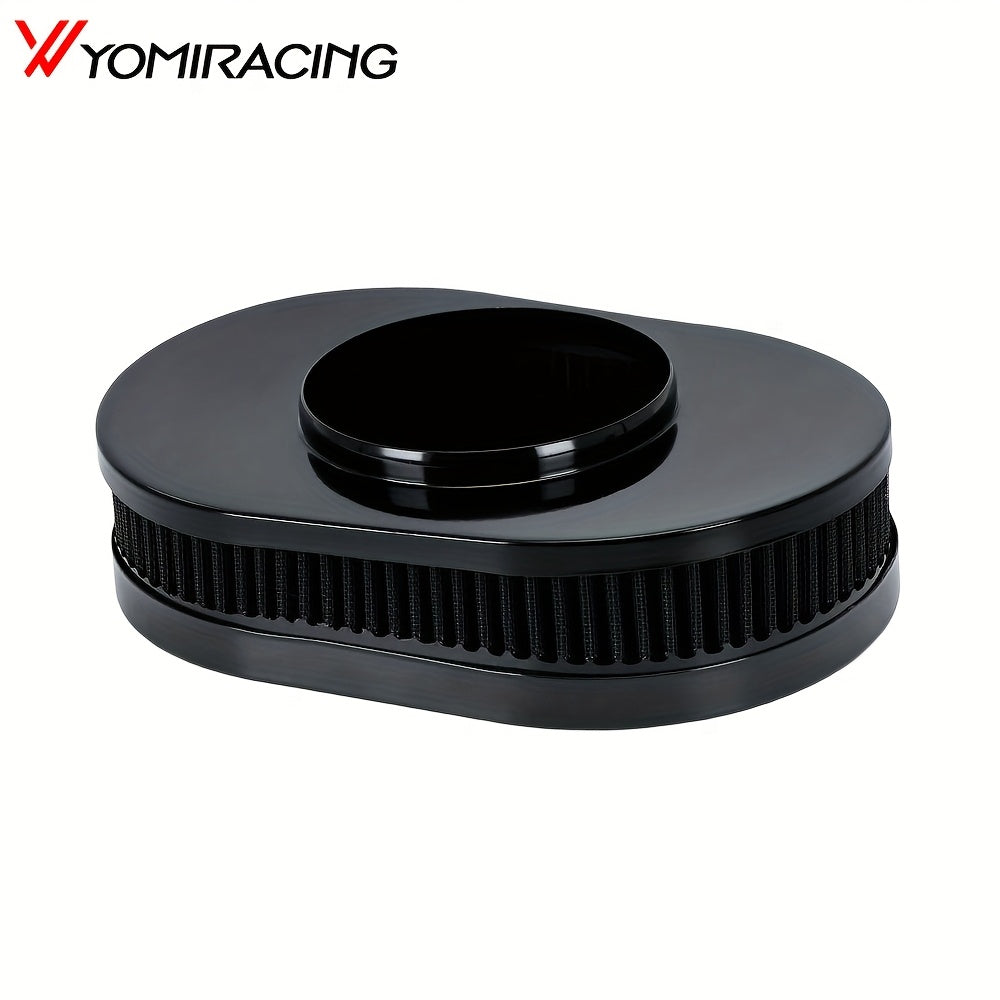 Крышка корпуса воздушного фильтра овальной формы с высоким пропусканием, хром, 30,48 см x 5,08 см