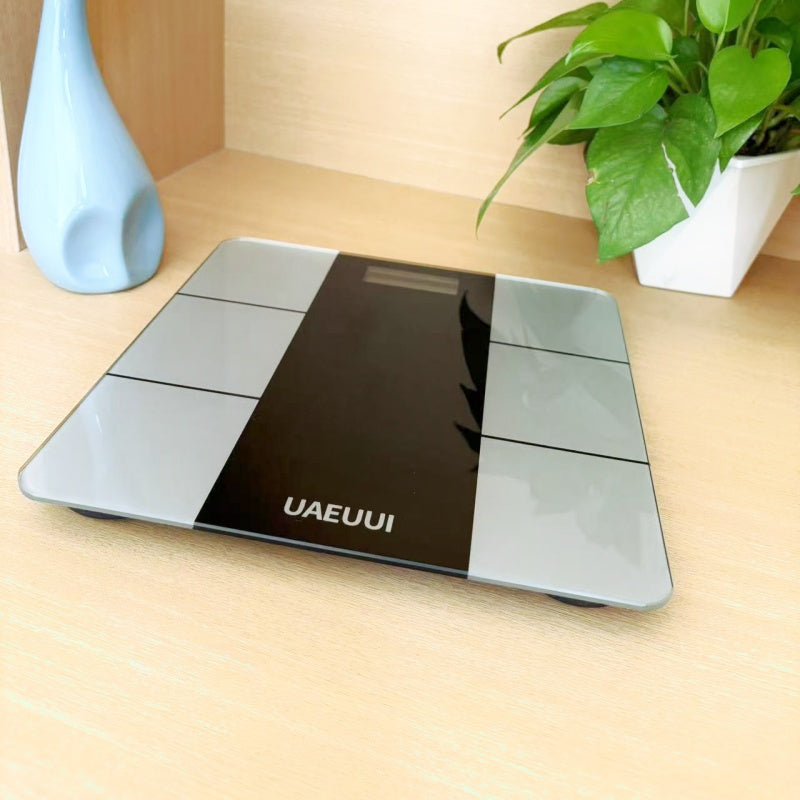 UAEUUI Intelligent Electronic Body Fat Scale - Uyda va hammomda aniq vazn o'lchash uchun simsiz va batareya bilan ishlaydigan.