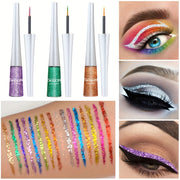 Women Glitter Liquid Eyeliner Stick 16 Colors Waterproof Long Wear