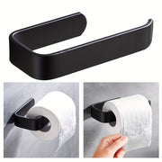 Wall Mounted Bathroom Toilet Paper Holder with Towel Rack No Punching Required Accessories Included