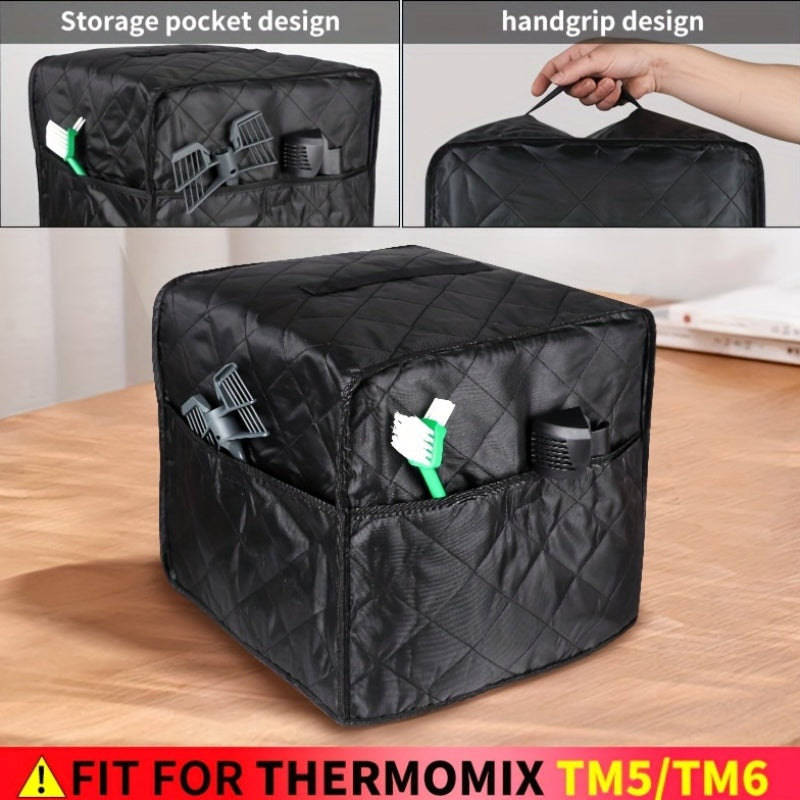 Funda para electrodomésticos de cocina para Thermomix TM5 TM6, a prueba de polvo y salpicaduras, material de 3 capas