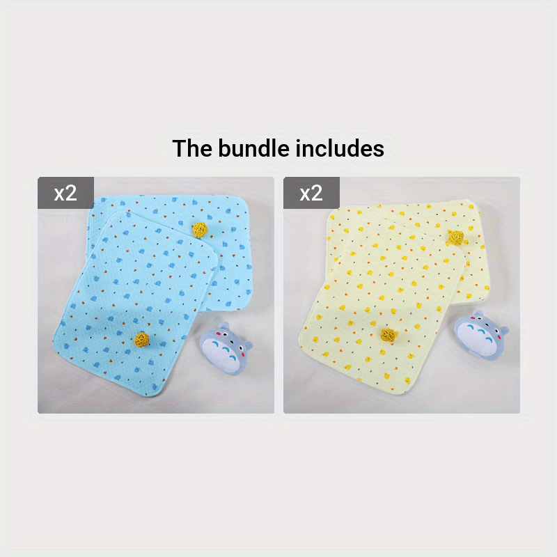 Almohadilla lavable e impermeable para cambio de pañales de algodón 35x45cm a prueba de fugas y transpirable para bebés