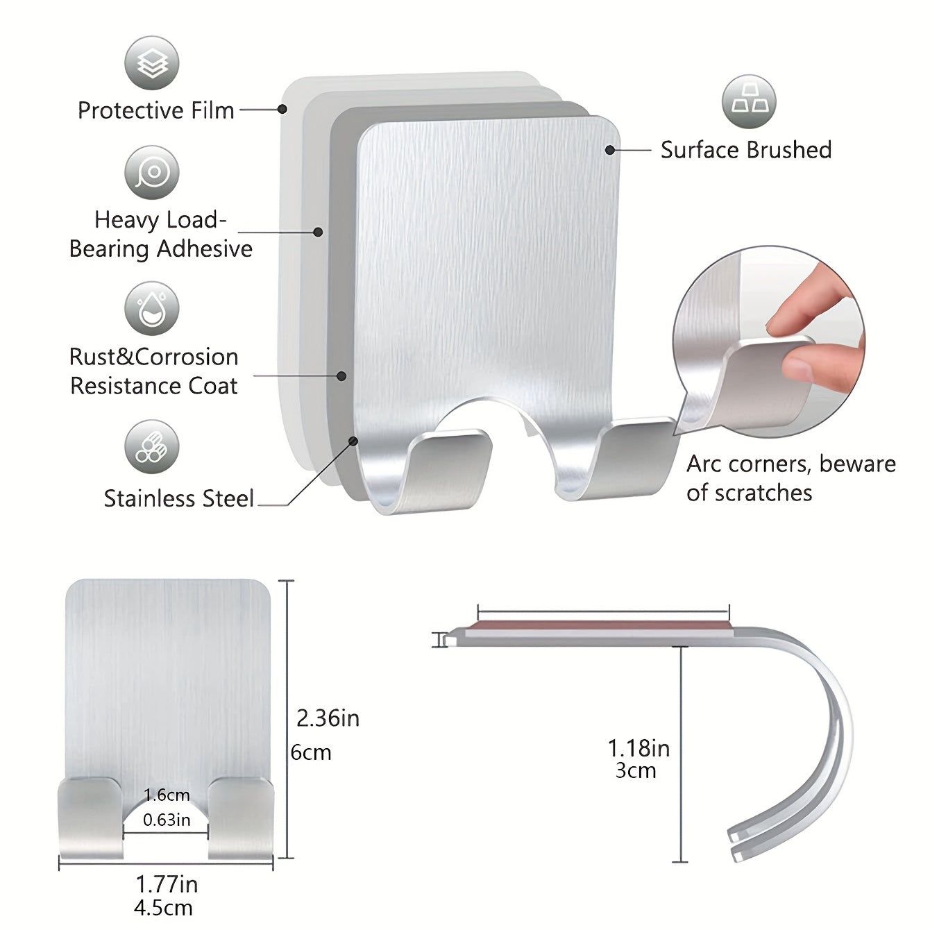 Electric Shaver Holder Black Wall Mount Storage Rack