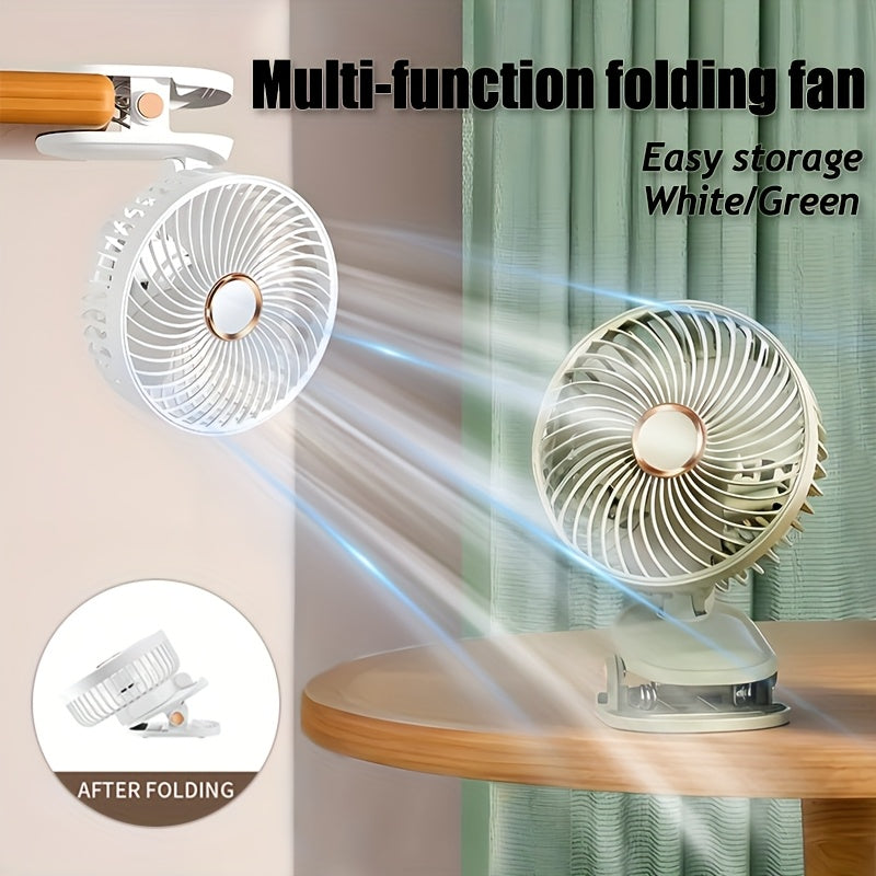 Portable USB Fan for Dorm Home Office Camping with Data Cable