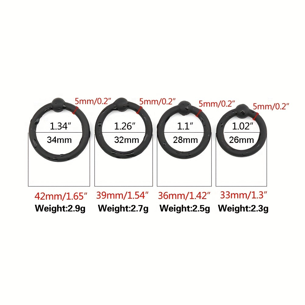 Men Silicone Penis Ring Odor-Free Elastic Cock Restraint for Couples