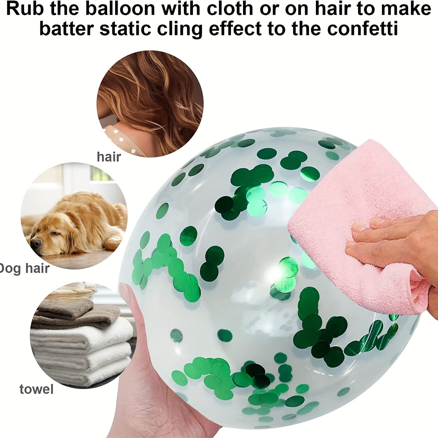 Globos de látex con confeti dorado y puntos de papel dorado para decoraciones de fiesta