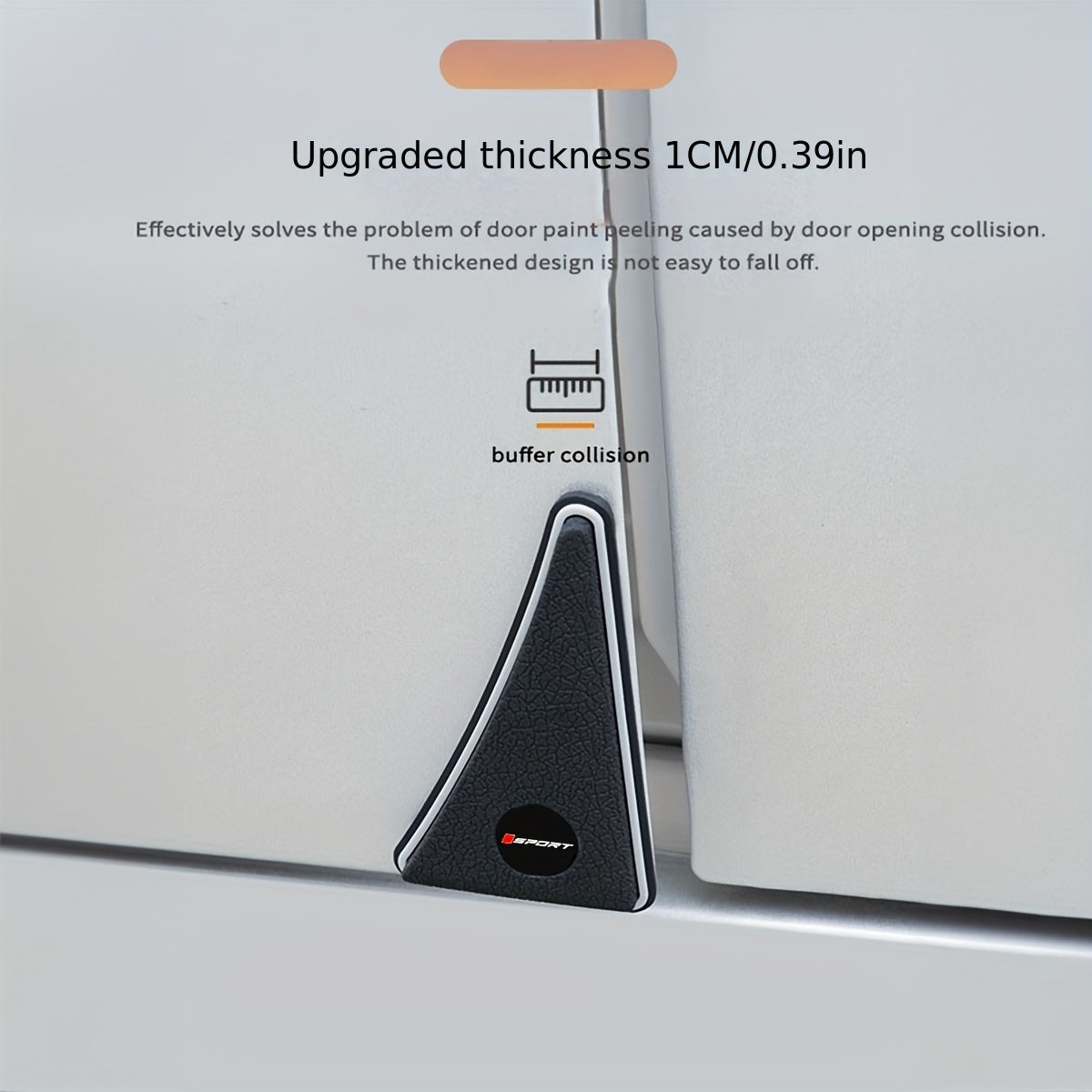 Avtomobil burchak tampon qo'riqchilari rezina uchburchakli yozuvlar o'z-o'zidan yopishadigan chizilishga qarshi himoya