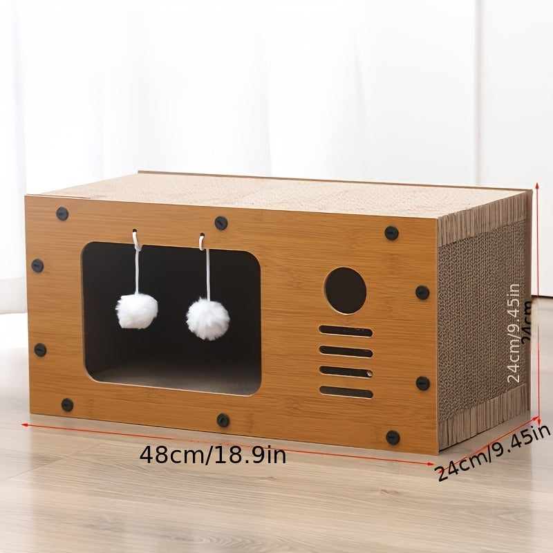 Hashamatli Katta Mushuk Qichish - O'yinchoqlar va Yotoq bilan Ko'p Darajali Mushuk Apartamenti, Barcha Mushuk O'lchamlari uchun Ideal, Mukammal Qish Sovg'asi.