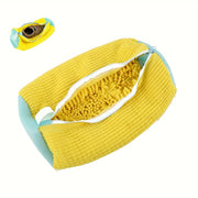 Bolsa de lavado para zapatos con cremallera en color teal y amarillo para protección en lavandería