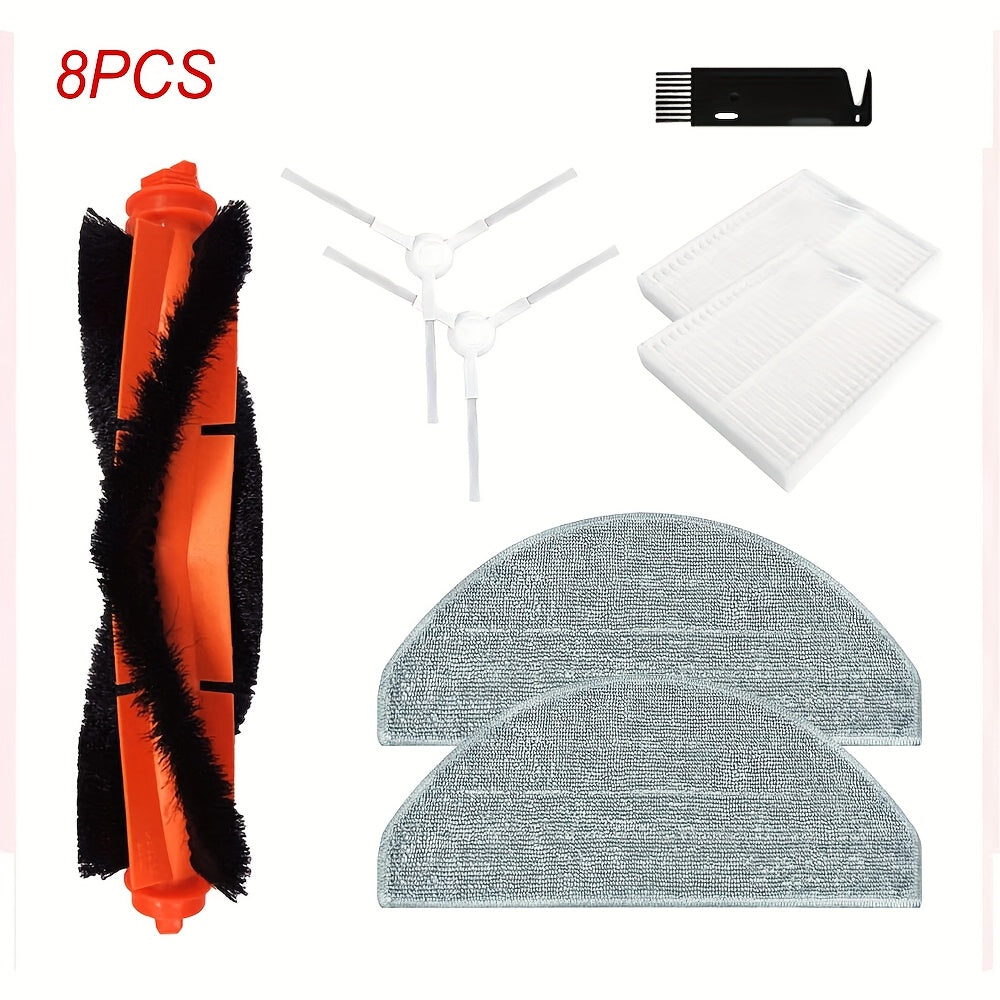 Xiaomi robot tozalagich modellari E10, E12, B112, C103, Mijia 3C Plus va 3C Pro uchun asosiy va yon cho'tkalar, filtrlar va mopu kabi almashtirish komponentlari mavjud.