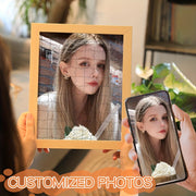 Custom Wooden Puzzle Frame for Photos DIY Building Blocks Gift for Anniversary or Home Decor