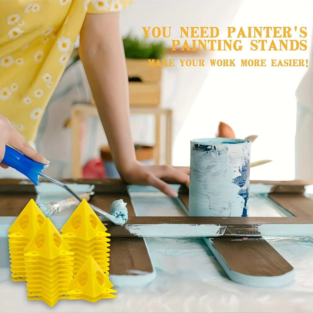 Painter's Pyramid Stand Canvas Paint Stand Pouring Art Accessory