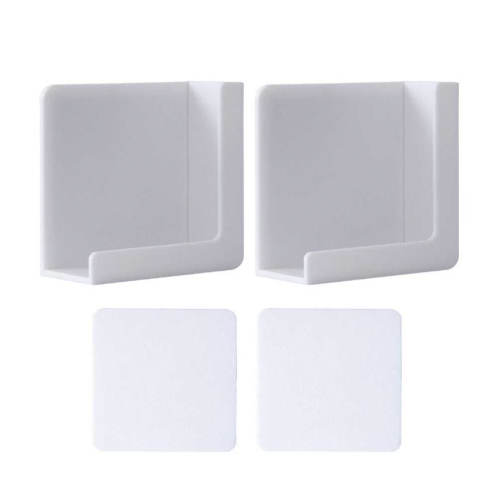 2 ta zamonaviy plastik telefon va planshet ushlagichlar to'plami devorga o'rnatish uchun, muzlatgichda saqlash uchun ko'p funksiyali tashkilotchilar, elektrsiz tur.