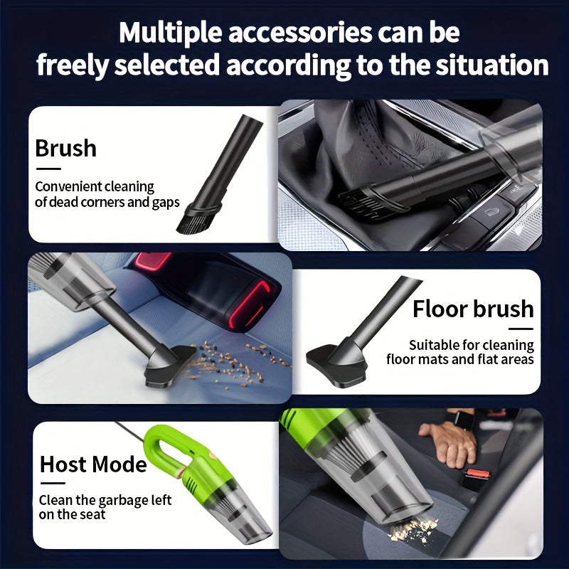 Портативный автомобильный пылесос 120 Вт ручной авто пылесос с мощностью всасывания 4 кПа