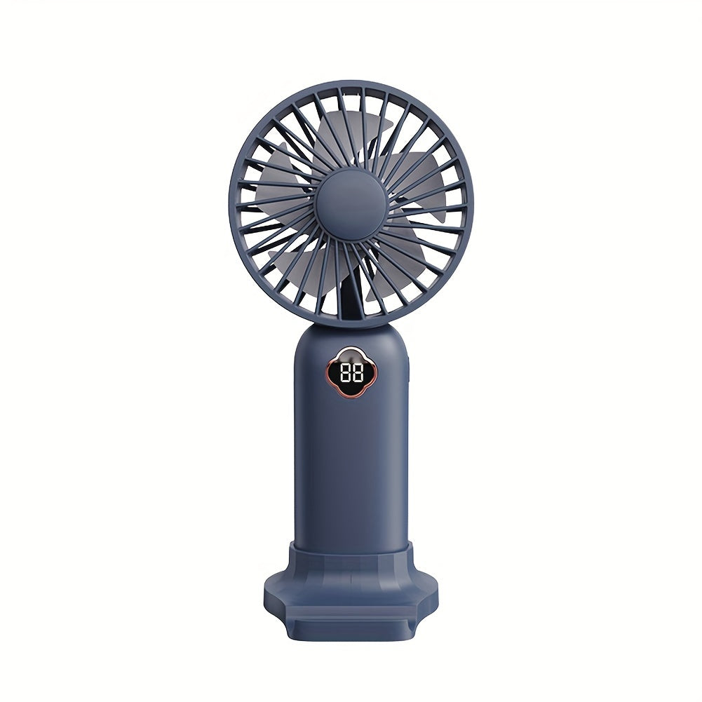 Mini Handheld Fan 1200mAh Battery Portable Silent Cooler for Outdoor Camping