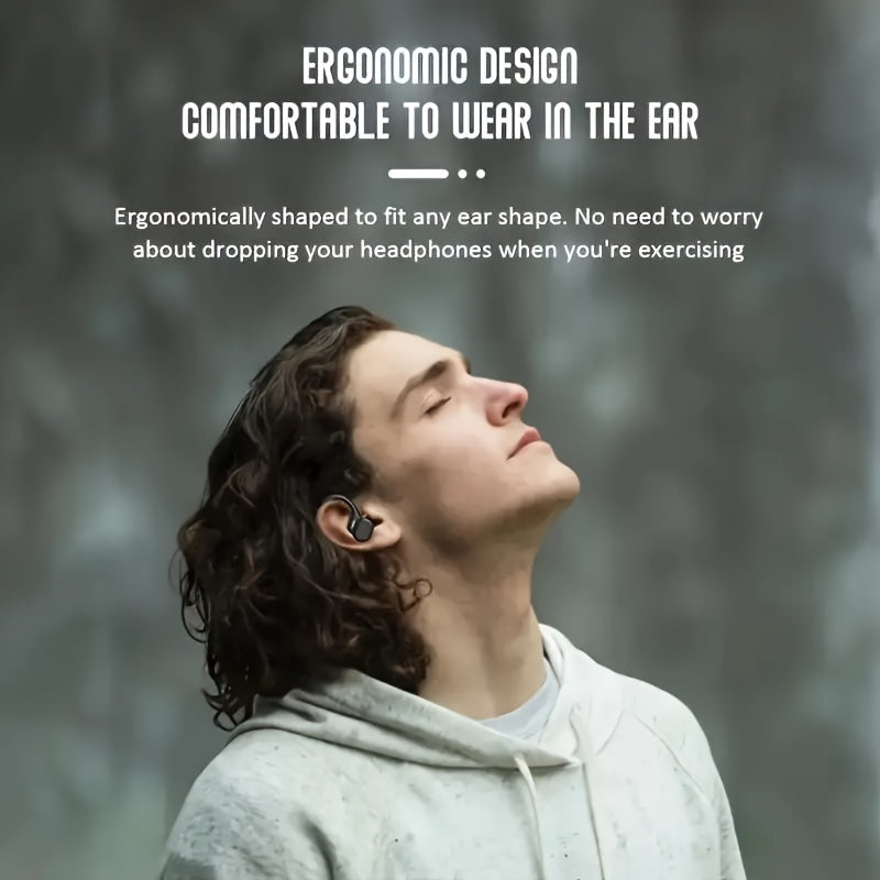 Wireless Sports Headphones with HD Microphone and LED Charging Box