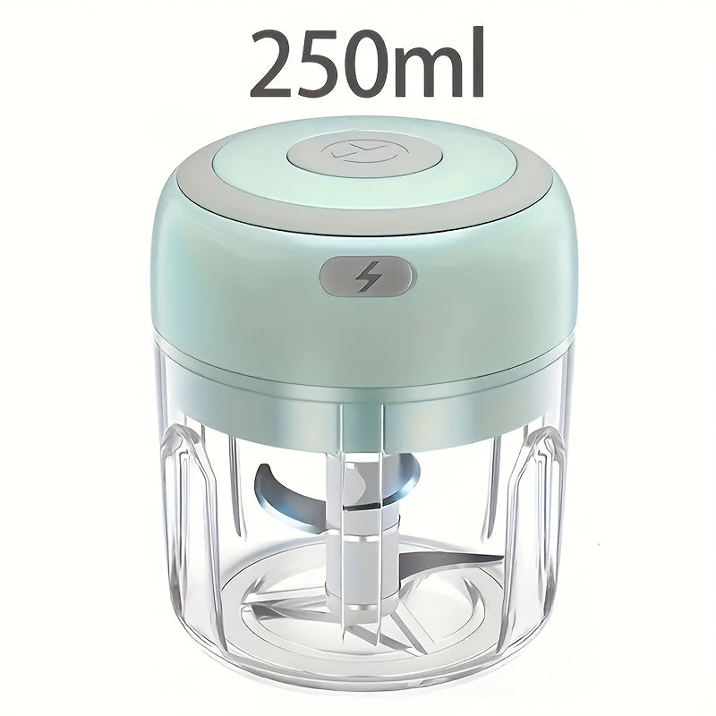 Portable cordless food processor USB charging 1200 RPM motor chopping grinding