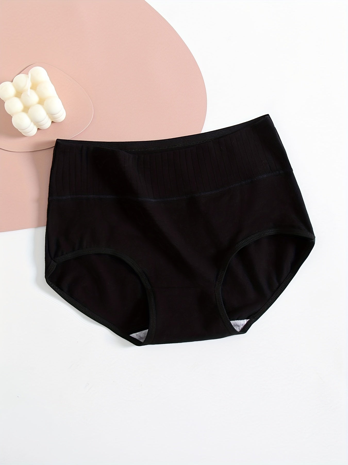 Women's 4-Pack Cotton Briefs Mid Rise Solid Colors Breathable Comfortable