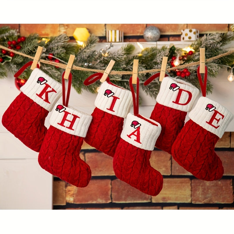 Uy, ofis, bog' uchun Rojdestvo osilib turadigan paypoq bezaklari 1ta