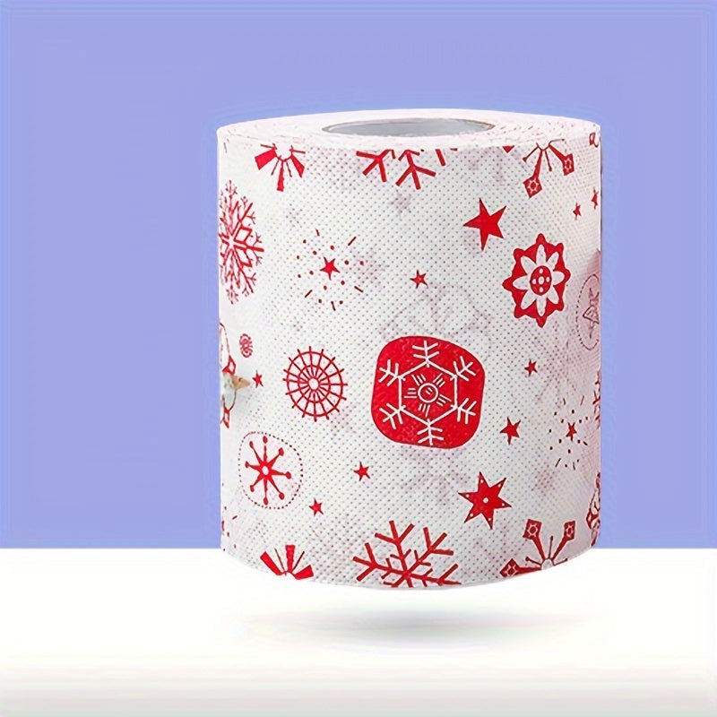 2-qavatli Santa Claus naqshli qog'oz sochiqchalari, bayram tadbirlari va voqealar uchun bir martalik salfetkalar