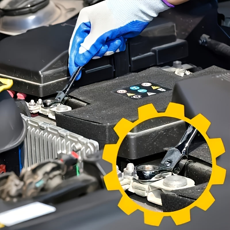 Juego de 12 llaves de vaso de doble propósito 6-19mm para reparación mecánica de coches