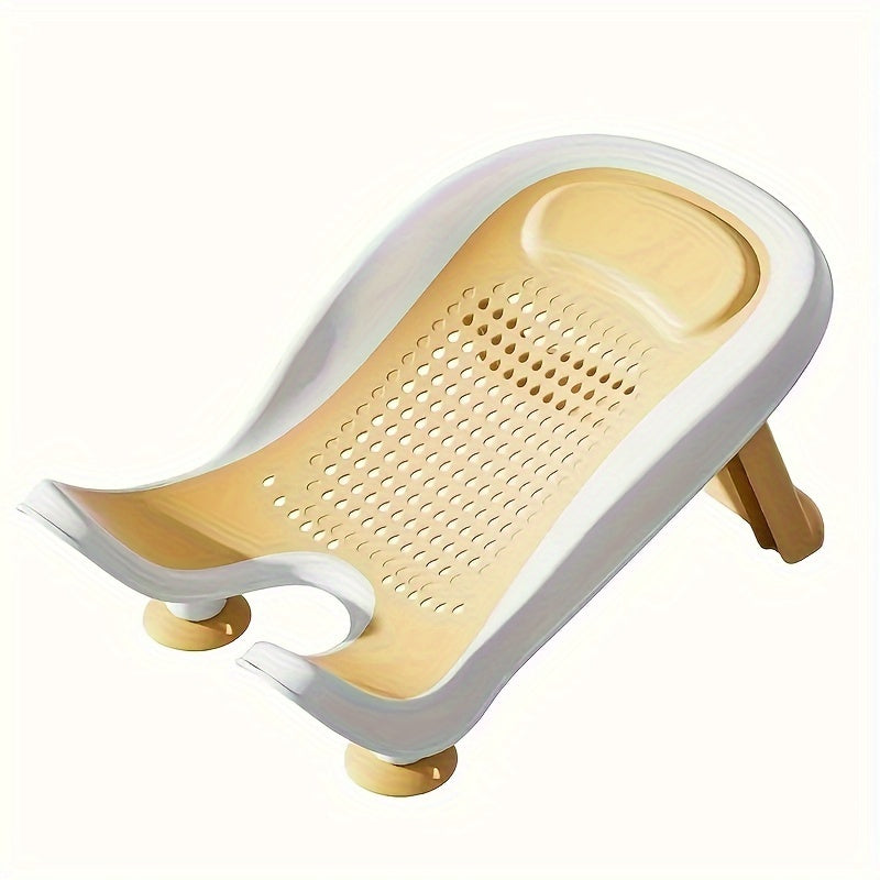 Foldable Baby Bath Seat for Infants 0-3 Years Non-Slip Cushion Portable Support