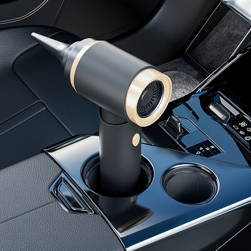 Kuchli portativ qo'l vakuum tozalagich, uy va avtomobil uchun ikki xil foydalanish, simsiz zaryadlash bilan.