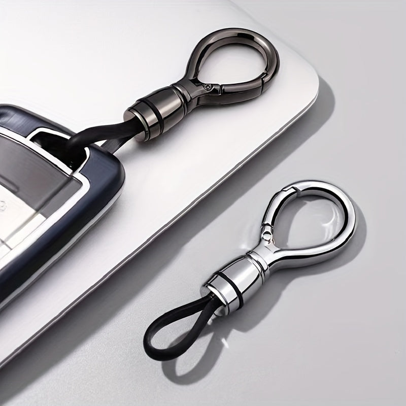 Unisex Zinc Alloy Car Keychain With Ropes Bear Head Pendant Anti-Loss Accessories