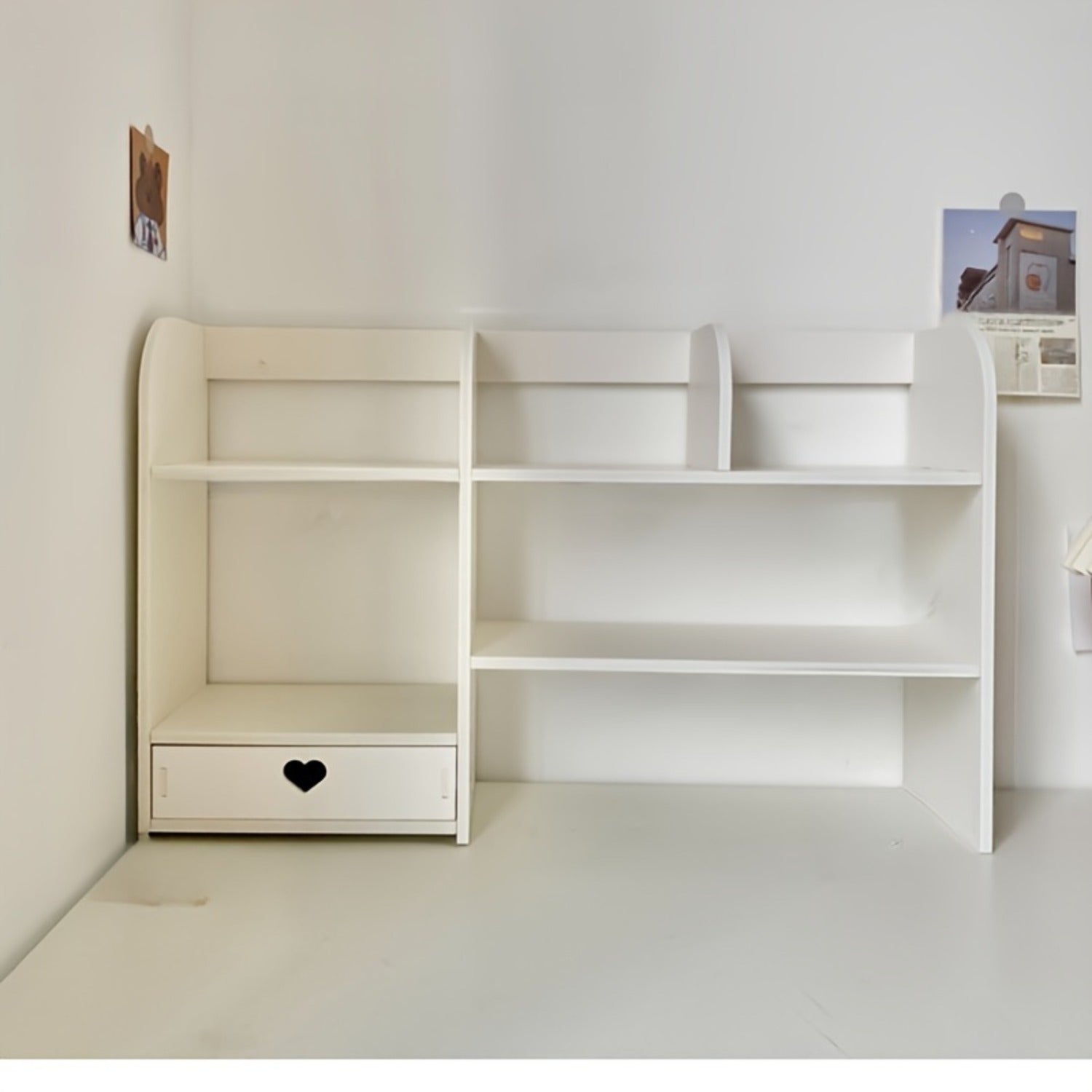 Organizador de escritorio de madera con cajones para oficina, escuela, almacenamiento en dormitorio