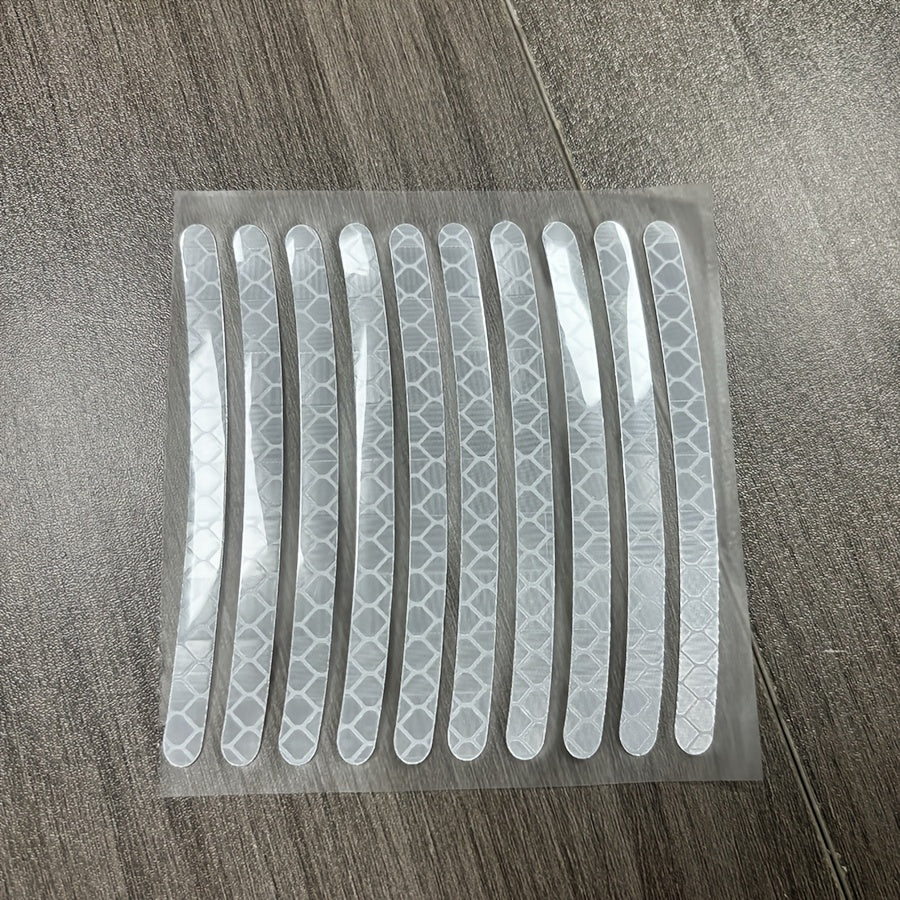 20pcs Reflective Wheel Hub Stickers Glow-in-the-Dark Safety Decals for Cars, Motorcycles, Bicycles