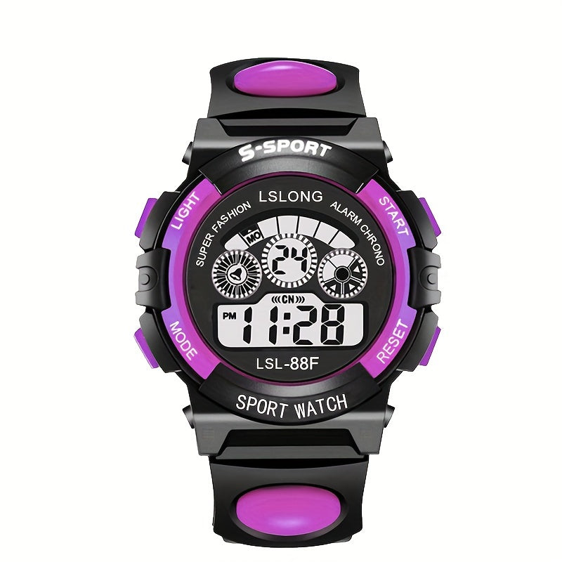 Trendy Digital Sports Smartwatch for Men and Women Waterproof Luminous Multifunctional Outdoor Watch