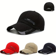 Outdoor Sun Visor Hat for Men Baseball Cap with Letter Print Sports Accessory