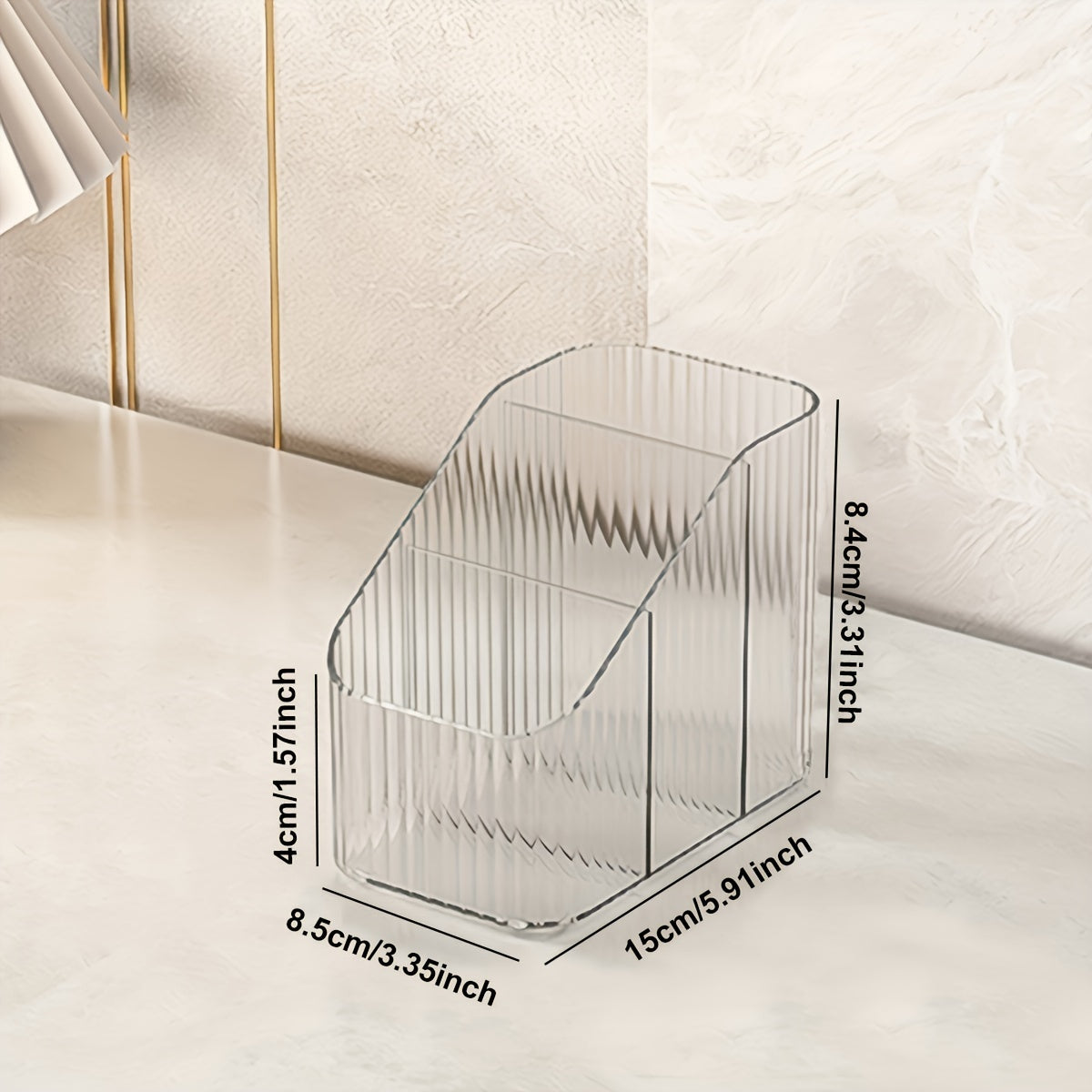 Vazifa uchun shaffof plastmassa kosmetik tashkilotchisi, hammom, yotoqxona, kiyim stolining saqlash joyi